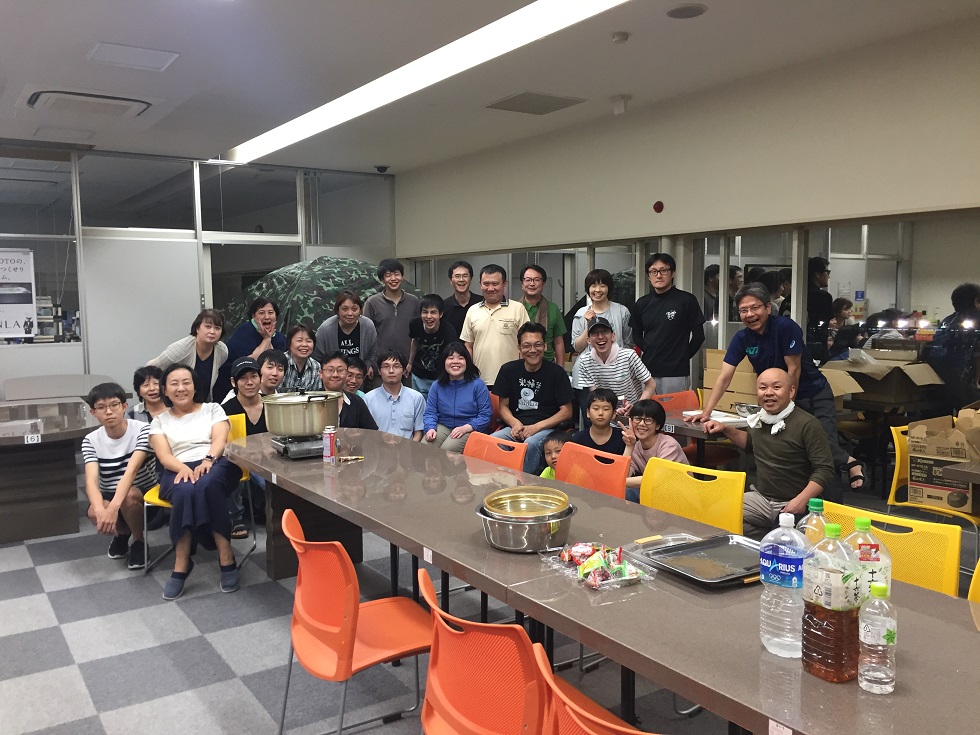 キャンプで写した集合写真