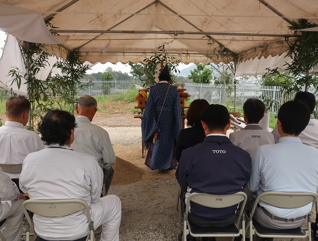 地鎮祭 神事の様子