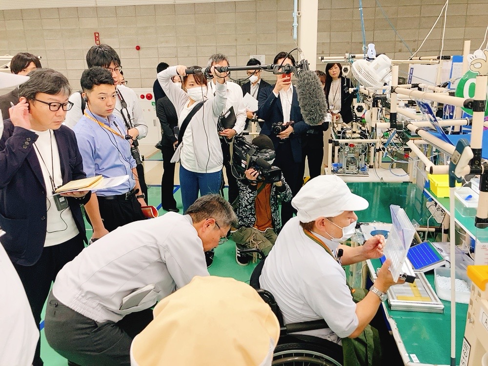 メディア取材の様子